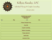 Tablet Screenshot of kellyjoykanaley.com